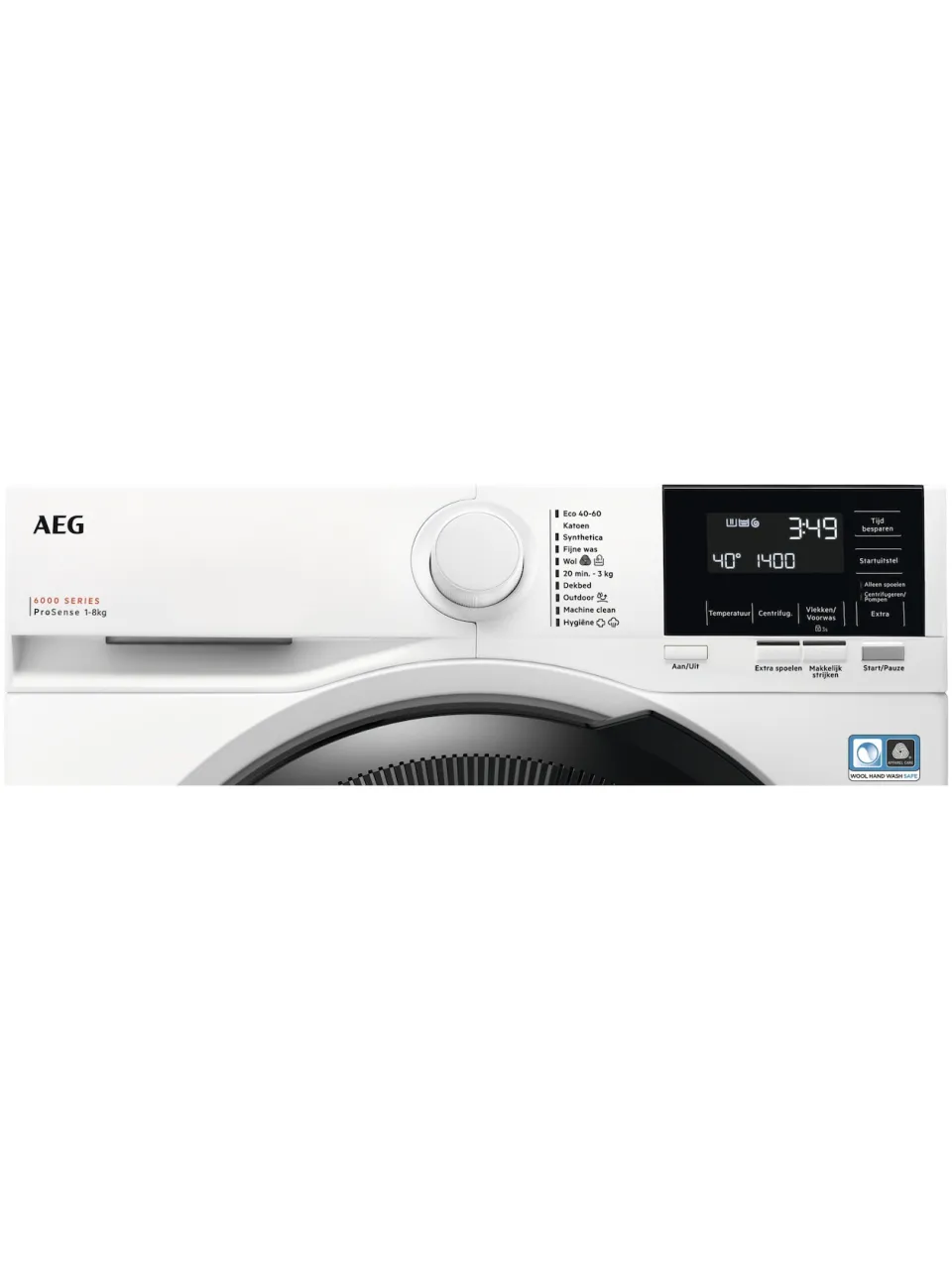 AEG LR6ALPHEN wasmachine voorlader, 8 kg, 1600 toeren wit, foto 3