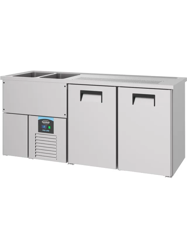 Combisteel Bierkoeler 2 Deuren 2L - Combisteel - 7489.5325 - Horeca & Professioneel Grijs