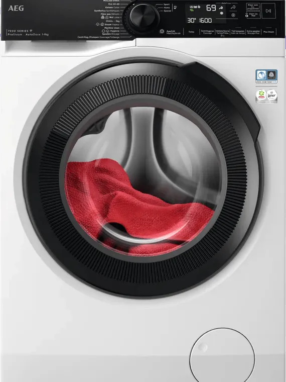 AEG LR7696AAD4 ProSteam Wit, zwarte display