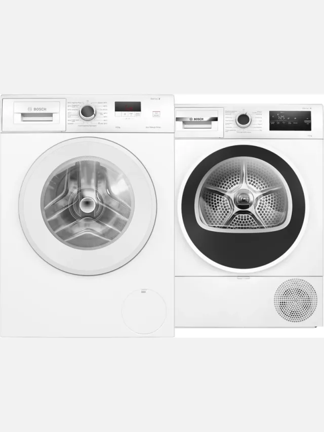 Bosch WGE0340CNL + Bosch WTH8520CNL