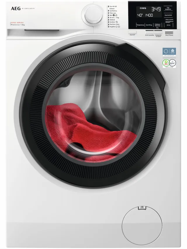 AEG LR6ALPHEN wasmachine voorlader, 8 kg, 1600 toeren Wit