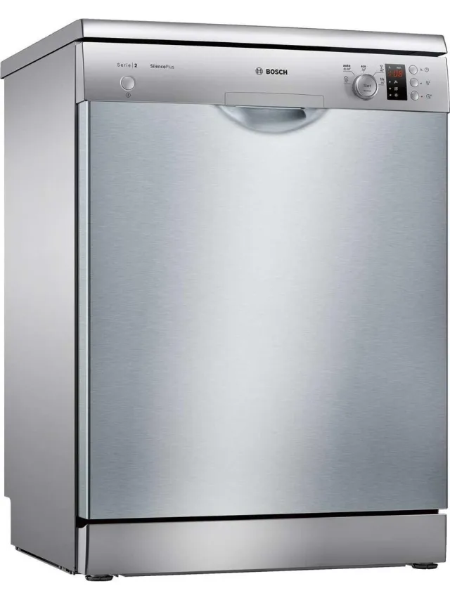 Bosch SMS25AI07E - Vrijstaande vaatwasser - RVS - SilencePlus - Display - Extra Droog - Extra Snel Roestvrijstaal