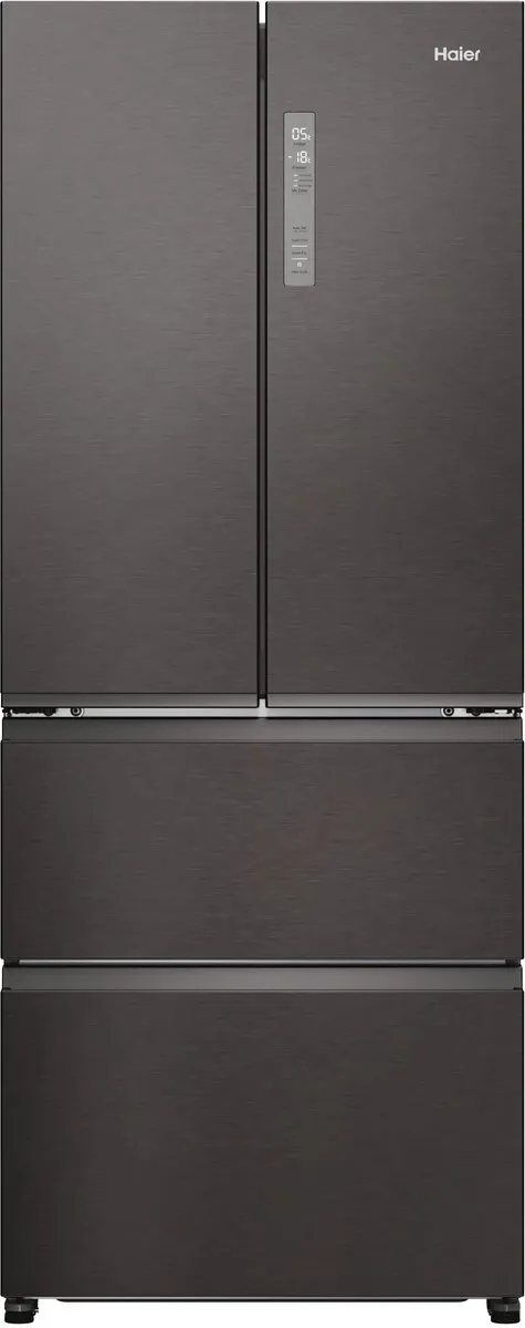 Haier HFR3718ENMD - Koel-vriescombinatie - 467L - Total No Frost - Direct Access lades - Air Surround Technologie - Energieklasse E - 10 Jaar Garantie op onderdelen Dark Inox