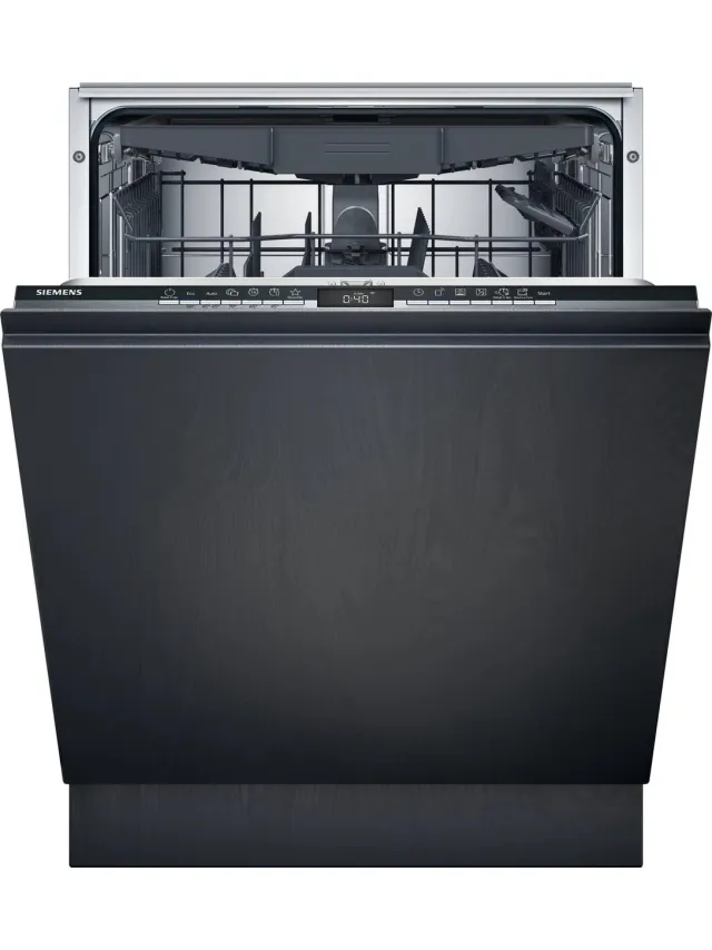 Siemens iQ300 SN63EX02CE Inbouw Vaatwasser - Volledig Geïntegreerd - 60 cm - 14 Couverts - 42 dB - Energielabel B Zwart;Roestvrijstaal