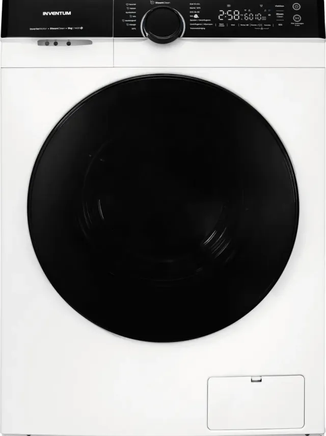 Inventum VWM9010W wasmachine, 9 kg voorlader, 1400 toeren wit