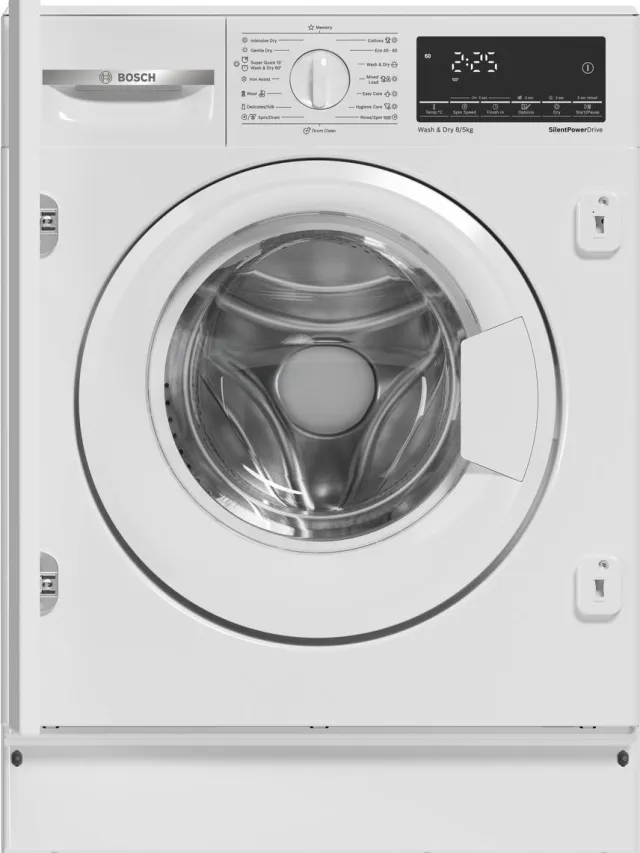 Bosch WKD28490EU Serie 6 – Inbouw was-droogcombinatie - 8 kg wassen - 5 kg drogen - AutoDry wit