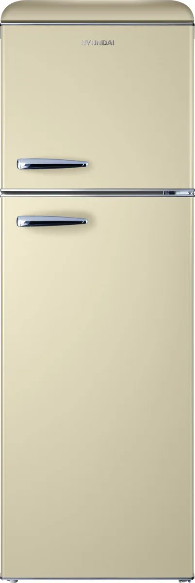 Hyundai Retro koel-vriescombinatie, 296 liter, crème