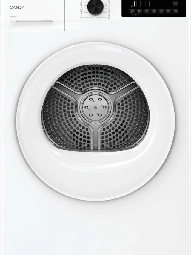 Candy GDL 8N2B-S, Warmtepomp, 8kg , GlasDoor, Eco Wit, XL deur opening - Condensbak White