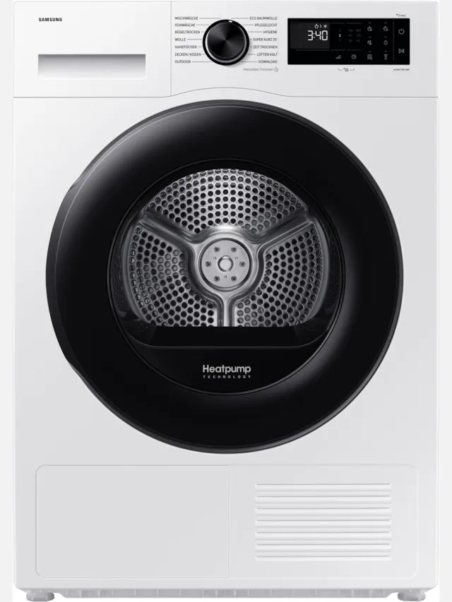 Samsung DV90DG52A0AE wasdroger Vrijstaand Voorlader 9 kg Wit