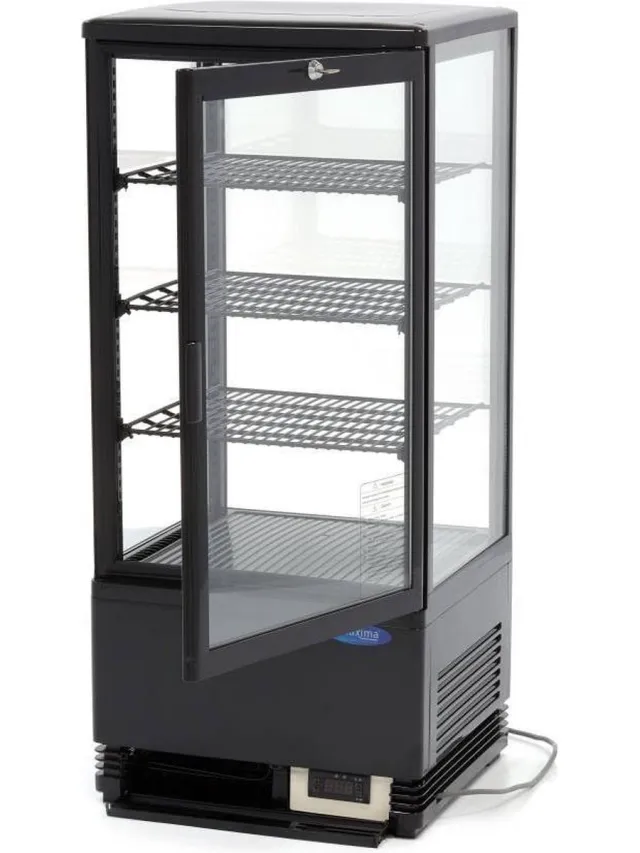 Maxima Mini Koelvitrine minikoelkast 78 L, 43 cm breed zwart