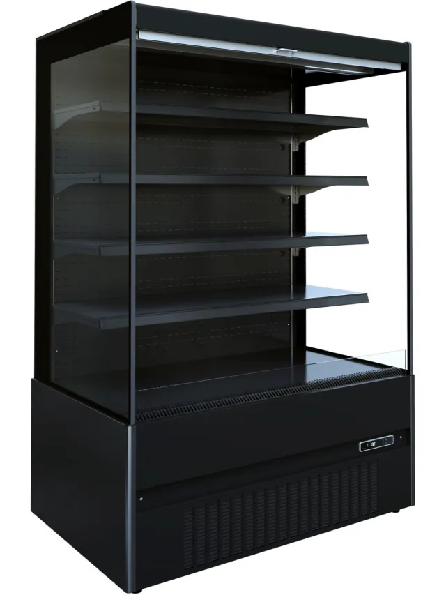 Combisteel Wandkoeling - Jamie - Zwart - +2°C/+8°C - Geforceerd - Intern Nachtgordijn - 1935x665x1920mm