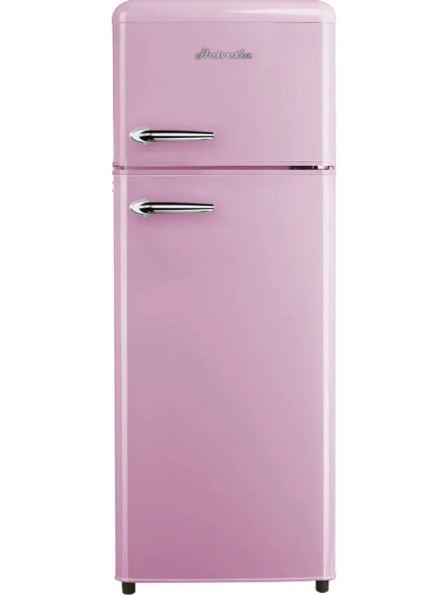 helvetia HRDPER206EP1 retro koel-vriescombinatie, 206 liter Rétro Rose