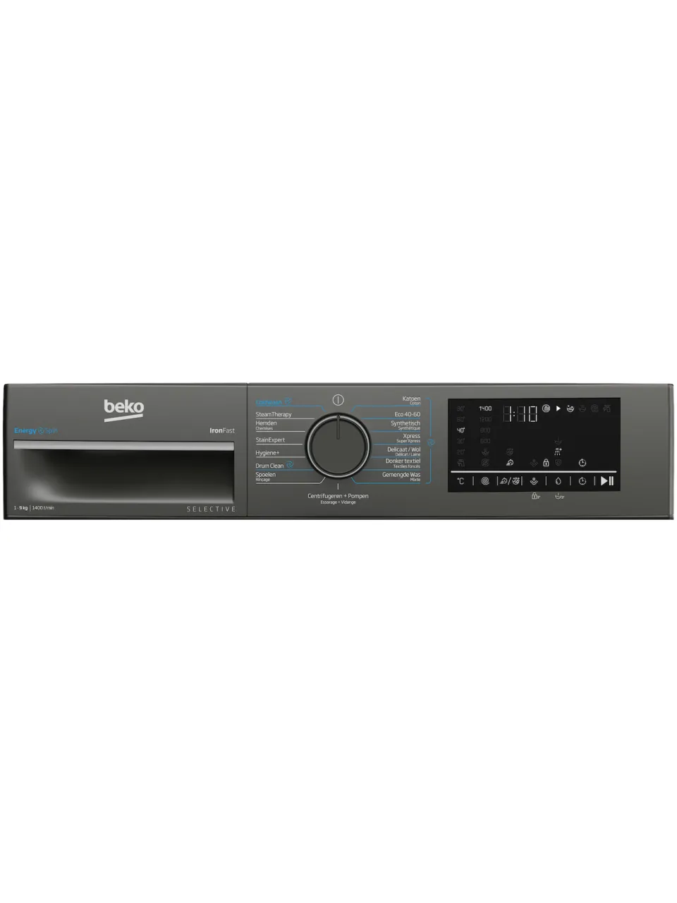 Beko B3WM49410M2 Selective Line wasmachine grijs, foto 2