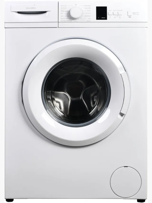 Salora WASH6W - Wasmachine - 6 kg - 1000 RPM - Washing Machine - Wit
