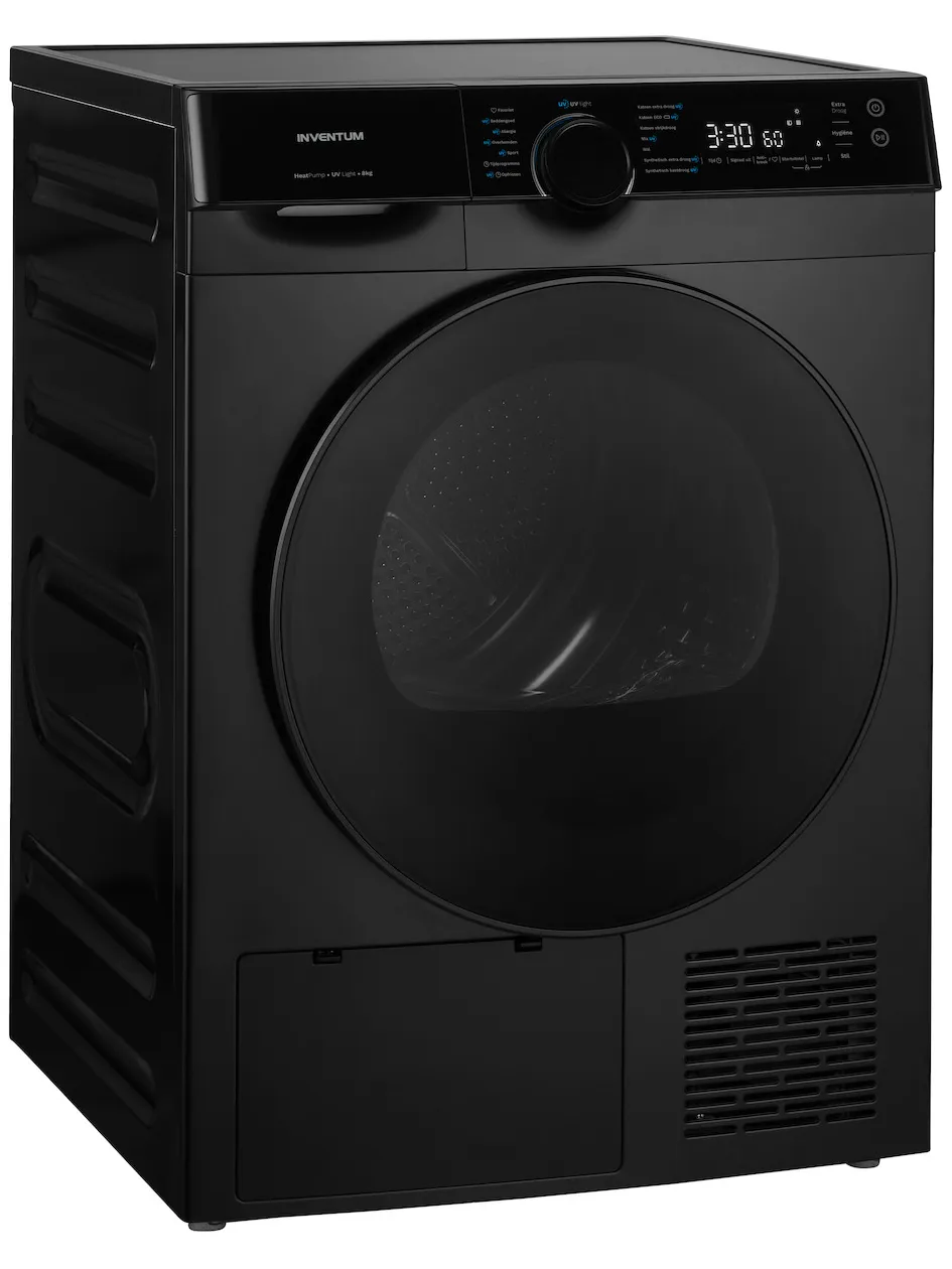 Inventum VDW8030B warmtepompdroger zwart, foto 3