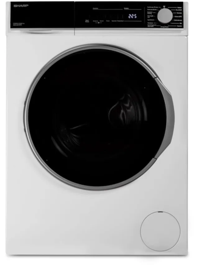 Sharp TH BO Wasmachine, 8 kg, 1400 TPM, A klasse, Snelwasje + Stoom programma ES-NFB814THBO-BX Wit