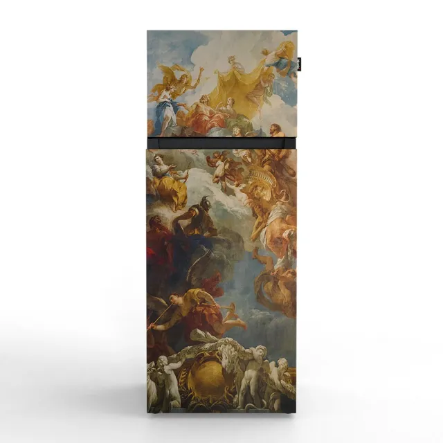 Nunki MEDIUM-FVERS / Dubbel-Deurs Koelkast, E Klasse, 206l, Versailles, Satin (FRONT only)