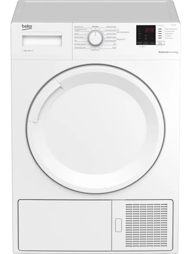Beko DS7512PA wasdroger Vrijstaand Voorbelading 7 kg A+++ Wit White