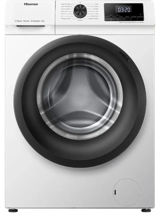 Hisense WFQE7014EVM wasmachine Voorlader 12 kg 1400 RPM Wit