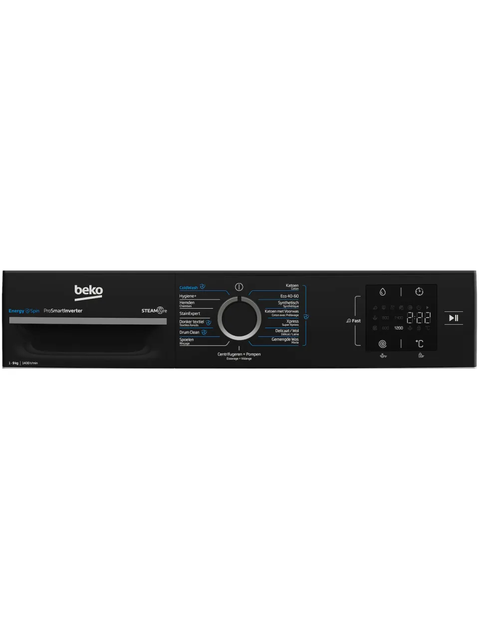 Beko BM3WFT3941B wasmachine wit, foto 6
