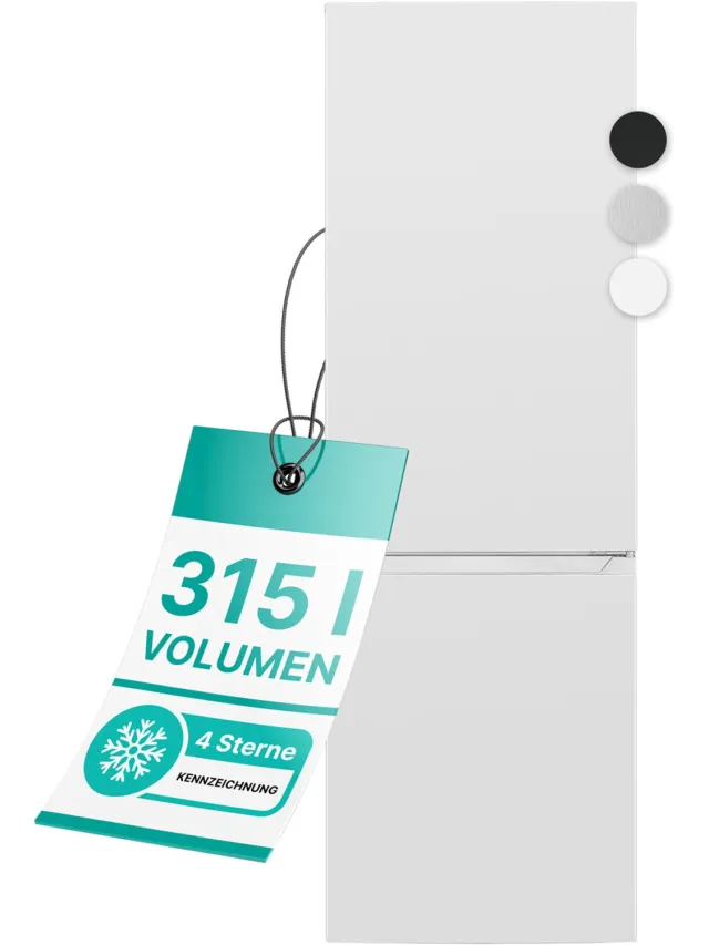 Bomann KG 7357 - Koel-vriescombinatie - 315 Liter - Energieklasse C - 40 dB - Wit