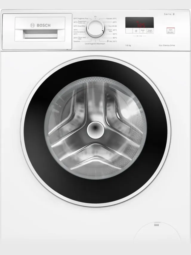 Bosch Serie 2 WGE0340SNL wasmachine Voorlader 8 kg 1400 RPM Wit