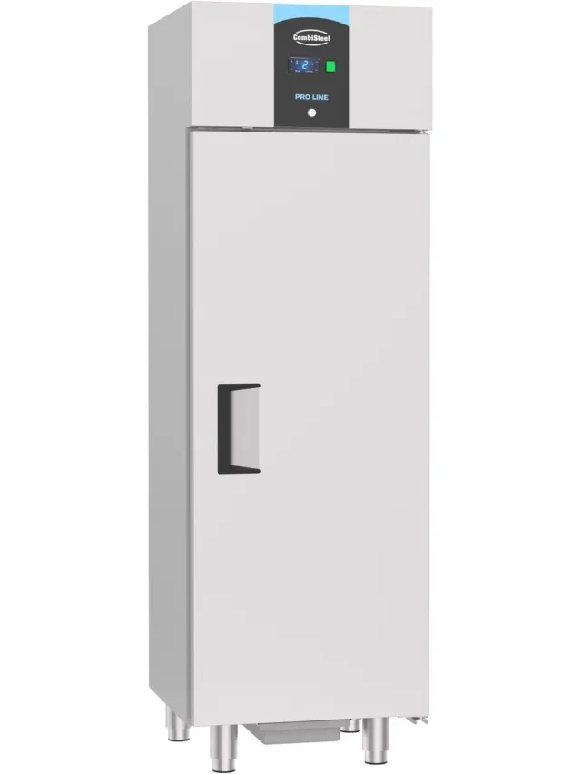 Combisteel Koelkast - PRO LINE - 400L - RVS-2°C/+8°C - Geforceerd - 600x600x1950mm - Horeca Koelkast Grijs