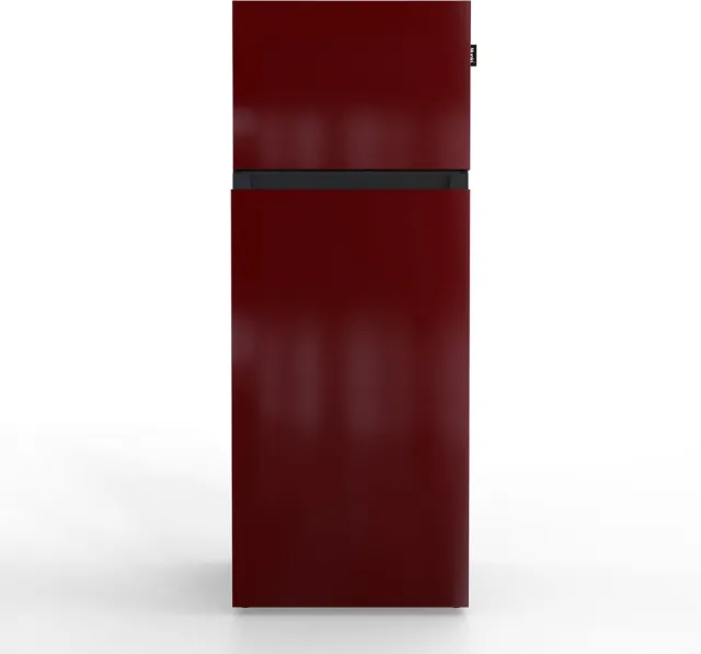 Nunki MEDIUM-ABUR / Burgundy Design Koel-vriescombinatie - 206L - E-label - Volledig in kleur Bordeaux