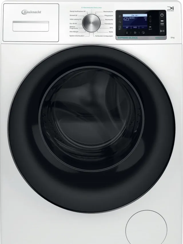 Bauknecht B6R 88E SILENCE DE wasmachine, 8 kg voorlader Wit