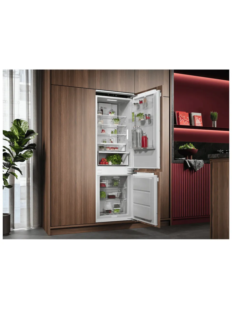 AEG TC7CS181DF Inbouw koel-vriescombinatie wit, foto 2