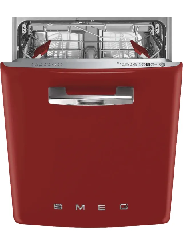 Smeg STFABRD3 onderbouwvaatwasser rood
