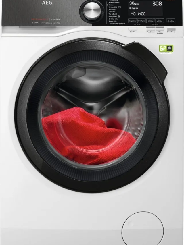 AEG SoftWater wasmachine L9FEN96BC Grijs