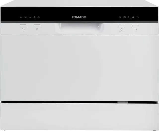 Tomado TDW5501W mini vaatwasser, 6 couverts, vrijstaand Wit