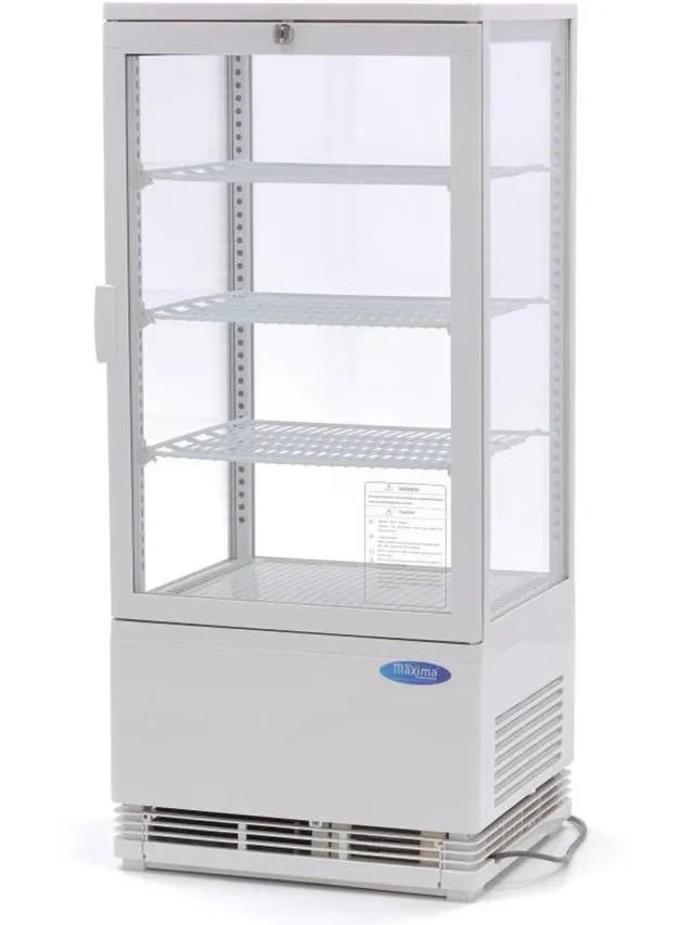 Maxima Mini Koelvitrine - 78 L - 43 cm - Wit White