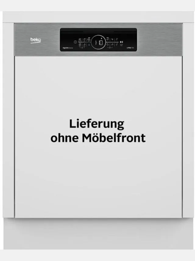 Beko BDSN36462XP | Half geintegreerde vaatwasser | A label Grijs