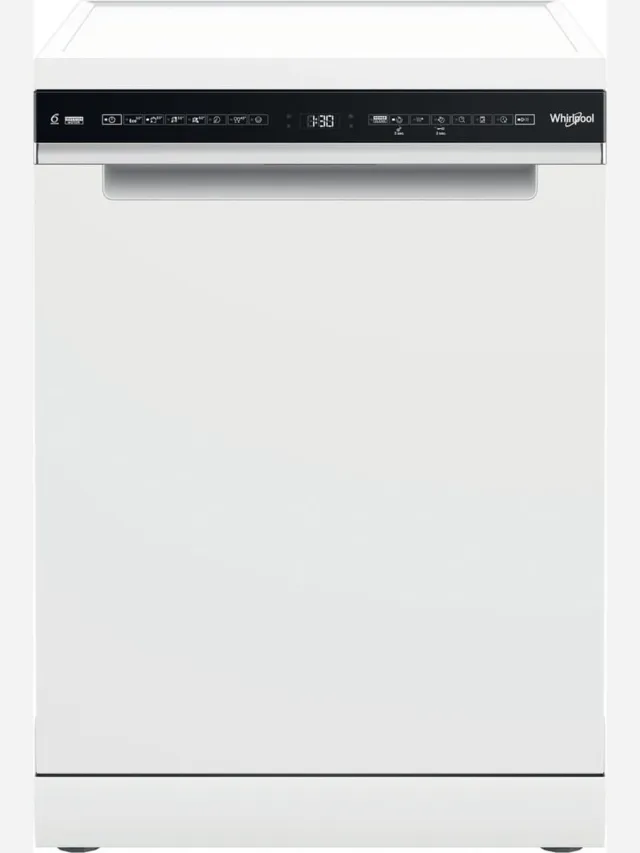 Whirlpool W7F HS41 - Vrijstaande vaatwasser - 60 cm - Wit met zwart