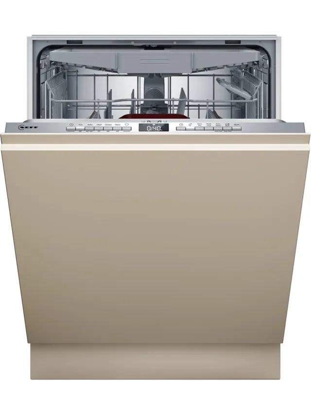 Neff S155EVX04E - Inbouwvaatwasser - Volledig ingebouwd - 14 couverts - B label - 44 dB - Knoppen - RVS - Home connect - Bestekmand Niet van toepassing