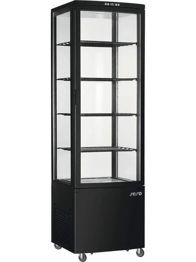 Saro Koelvitrine, 235 liter Model SVEN zwart