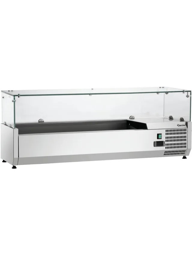 Bartscher Koelopzetvitrine GL4-1201 - Bartscher 110270 rvs
