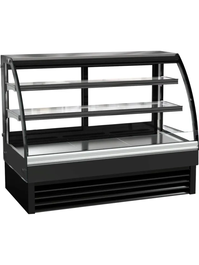 Combisteel 1500 Koelvitrine Rond Zwart