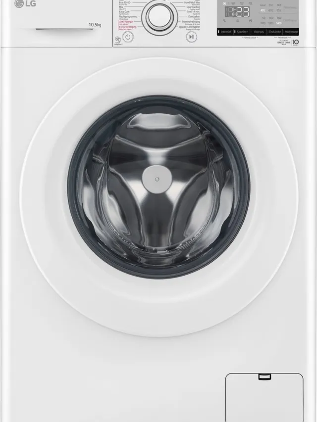 LG F4WV310S3E - 10.5 kg Wasmachine met Slimme AI DD™ motor - Hygiënisch wassen met stoom Wit