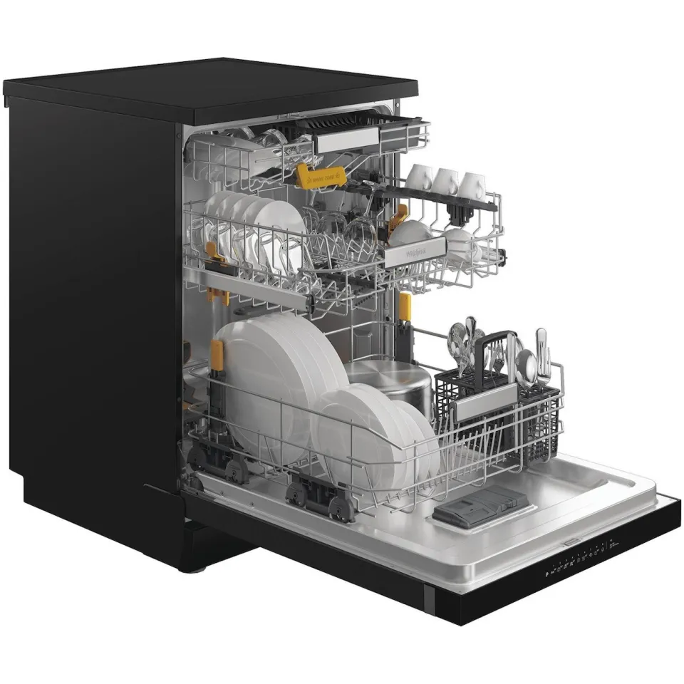 Whirlpool W8F HP51BS vaatwasser, vrijstaand zwart, foto 3