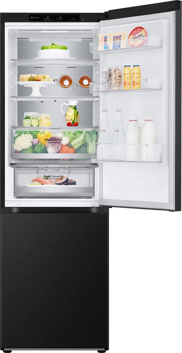 LG GBV7180CEV 1,86M 344L koelkast met vriesvak Zwart