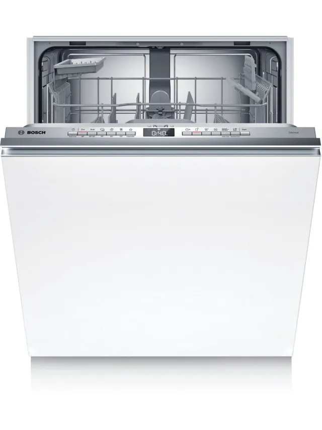 Bosch SBV4HTX11E - Serie 4 - Vaatwasser - Inbouwvaatwasser - Volledig integreerbaar - 60 cm - XXL Extra hoog - Energielabel C - Extra Droog: optie voor extra grondige droogresultaten Niet van toepassing