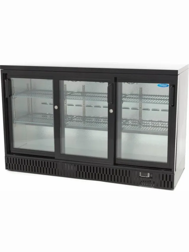 Maxima Barkoeler - 341 L - 3 Schuifdeuren - 6 Verstelbare Roosters Black