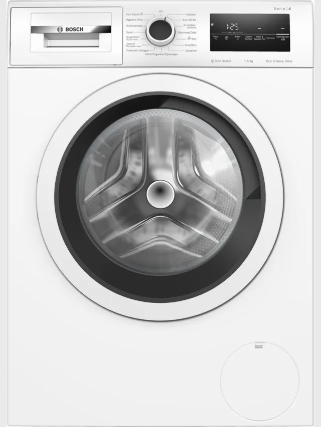 Bosch WAN2827BNL - Serie 4 - Wasmachine met stoom - 1400 rpm - Energielabel A - 8 KG - Iron Assist: vermindert kreukels tot 50% - SpeedPerfect: perfect schoon tot wel 65% sneller. - Stil Wit