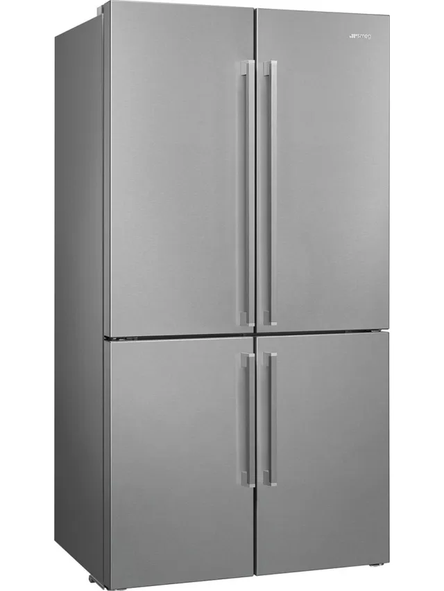 Smeg FQ60XE Amerikaanse Koelkast - 4 Deurs - 572 Liter - No Frost - MultiFlow Koeling - Nulgradenzone - Natural Plus Blue Light - Inverter Compressor - RVS Anti-Vingerafdruk - Energieklasse E RVS Roestvrijstaal