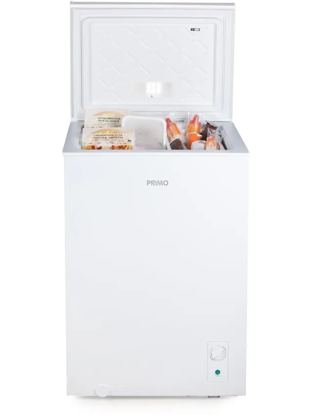 PRIMO PR186DVK Vrieskist - 99L - D - Diepvrieskoffer - Koelen en Vriezen - 38 dB - Wit
