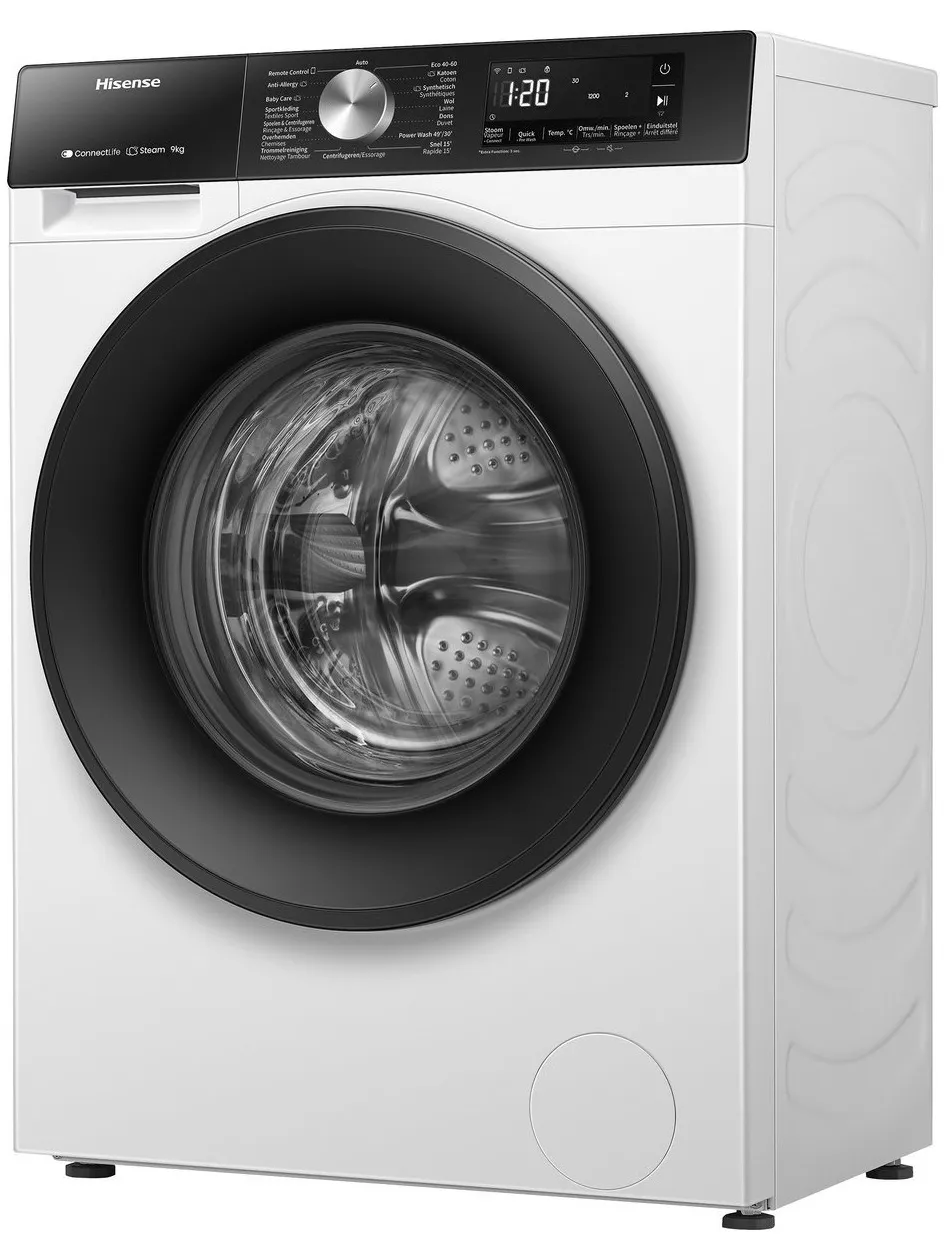 Hisense WF3S8043BW3/BLX wasmachine wit, foto 3