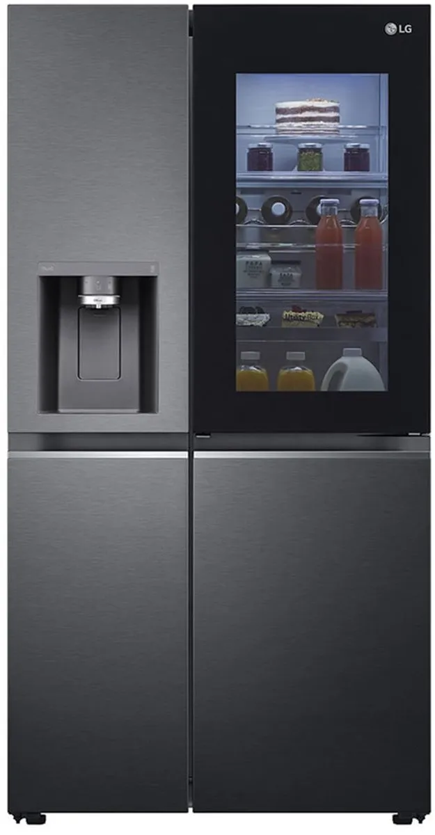 LG GSXE81EVBD Amerikaanse koelkast Door In Door, Non-Plumbing Zwart